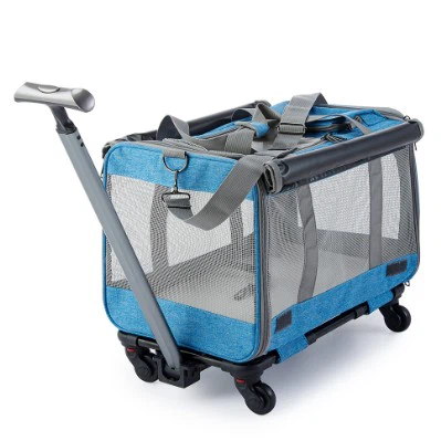 Bulk Travel Foldable Cat Dog Carrier With Wheels